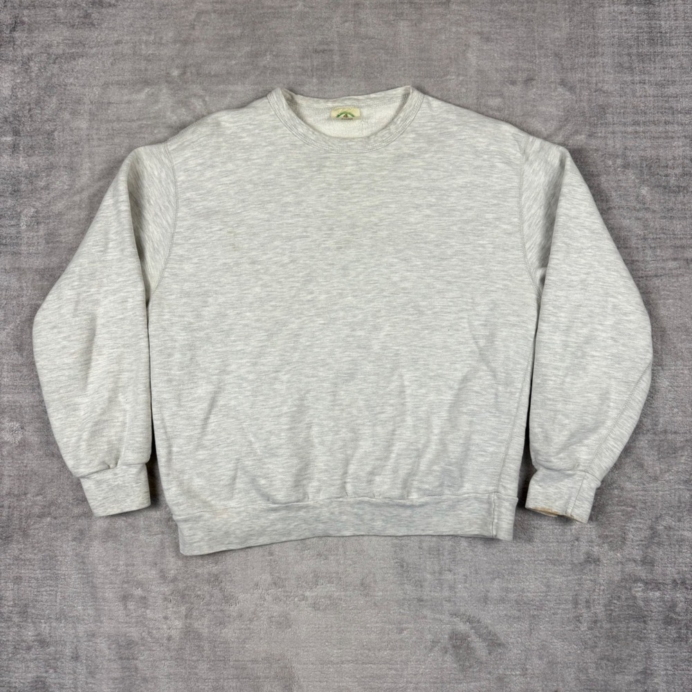 Tiger Brand Sweatshirt Mens Small Gray Vtg 1980s Made in Canada Crewneck Blank